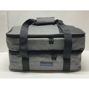 KoolGo Insulated Double Casserole Carrier Thermal Tote Catering NEW GIFT